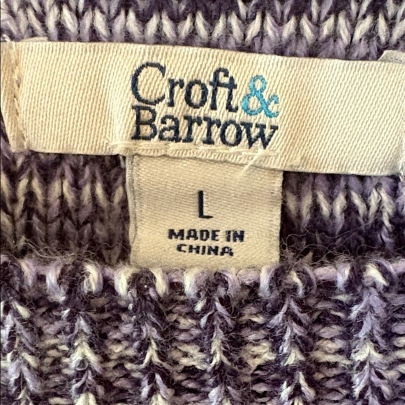 Croft & Barrow Lavender Sweater Size L - Picture 2 of 5